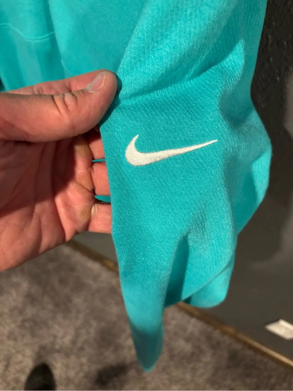 Nike Teal Dri-FIT Half-Zip Pullover